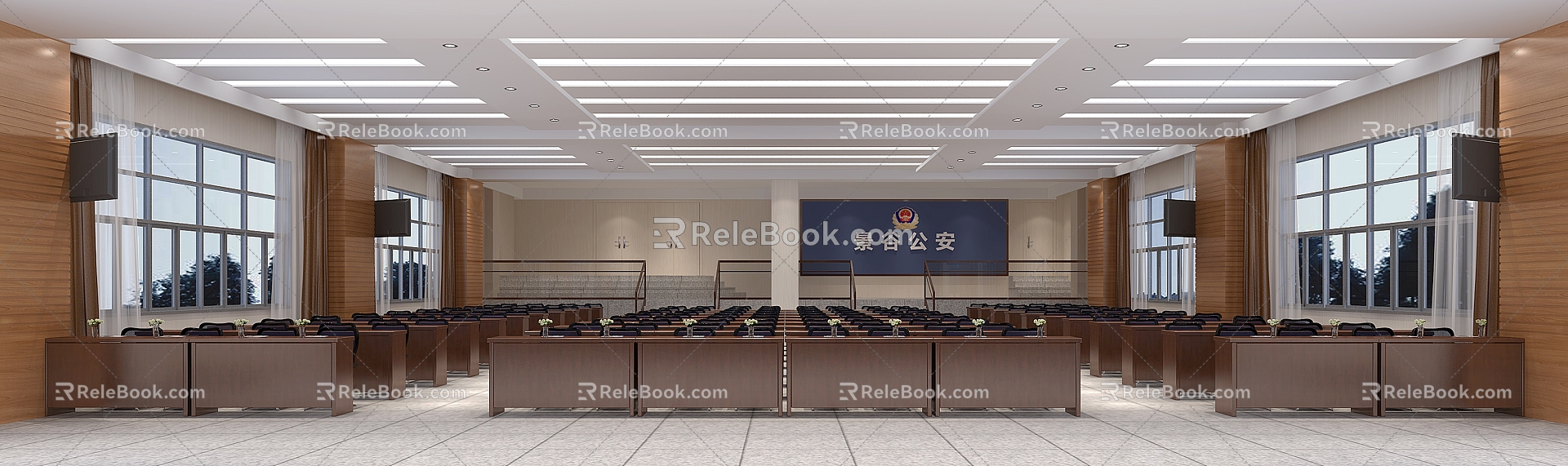 Large conference room 3d model