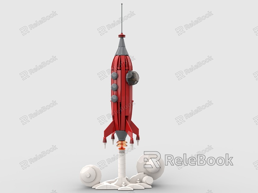 LEGO Toys Rocket Spacecraft Air Rocket Launch Cosmic Space Sky model