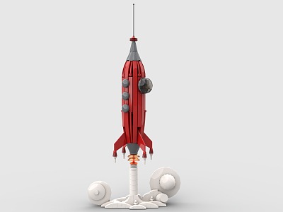 LEGO Toys Rocket Spacecraft Air Rocket Launch Cosmic Space Sky model