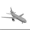 Large Dark Colored Twin Engine Aircraft With Aerodynamic Design And Detailed Exterior