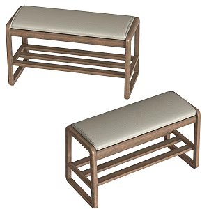 Modern Sofa Stool Changing Stool Bed End Stool Leather Stool Bench Shoe Changing Stool 3d model