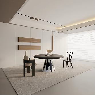 Modern dining table 3d model