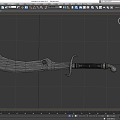 Knife Big Knife Long Knife Machete Long Handle Knife Sword Battle Knife Cold Weapon Simple Model Knife Low Model Knife Low Face Number Knife Game Knife Cartoon Knife Treasure Knife 3d model