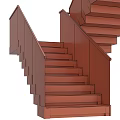Modern Staircase Interior Design With Marble Steps Glass Railings And Metal Handrail
