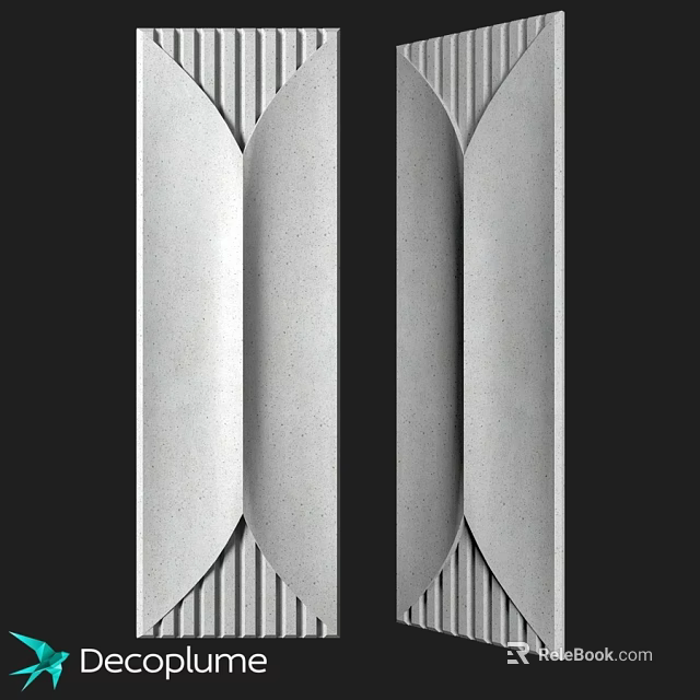 Modern Luxury Decorative Component With Sleek Textured Surface And Elegant Design 3d model 