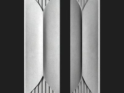 Modern Luxury Decorative Component With Sleek Textured Surface And Elegant Design 3d model