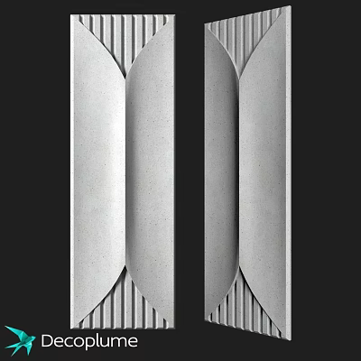Modern Luxury Decorative Component With Sleek Textured Surface And Elegant Design 3d model