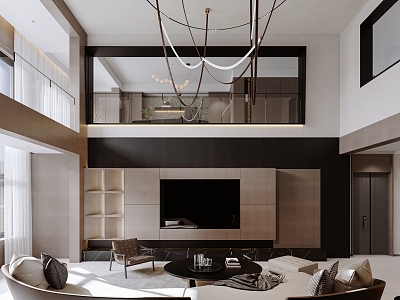 modern living room model