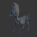 Modern Zebra Cartoon Zebra Cartoon Character Game Character Virtual Character 3d model