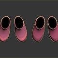 Rain Shoes Rubber Shoes Rain Boots Rubber Boots Slippers Sandals Beach Shoes Bubble Shoes Hole Shoes 3d model