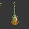 Yellow Electric Guitar With Maple Top Gold Hardware And Rosewood Fretboard