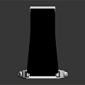 Square Digital Watch With Black Strap Metal Case And Digital