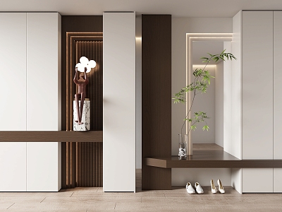 Entrance Shoe Cabinet Shoe Cabinet Decorative Cabinet Entrance Partition model