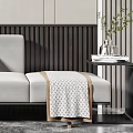 Modern chaise chaise chaise chaise chaise side combination 3d model