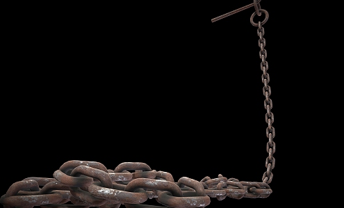 Iron chain iron lock chain 3d model