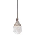 Contemporary Modern Pendent Light With Wireframe Structure And Metallic Frame Design 3d model