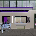 Minimalist Modern Café Interior With Wooden Lattice Ceiling Light Textured Walls Pendant Lights Bar Stools