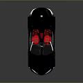 Sleek Black Luxury Convertible Sports Car With Red Seats And Modern Design