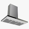 Sleek Stainless Steel Siemens Kitchen Range Hood With Flat Base Design