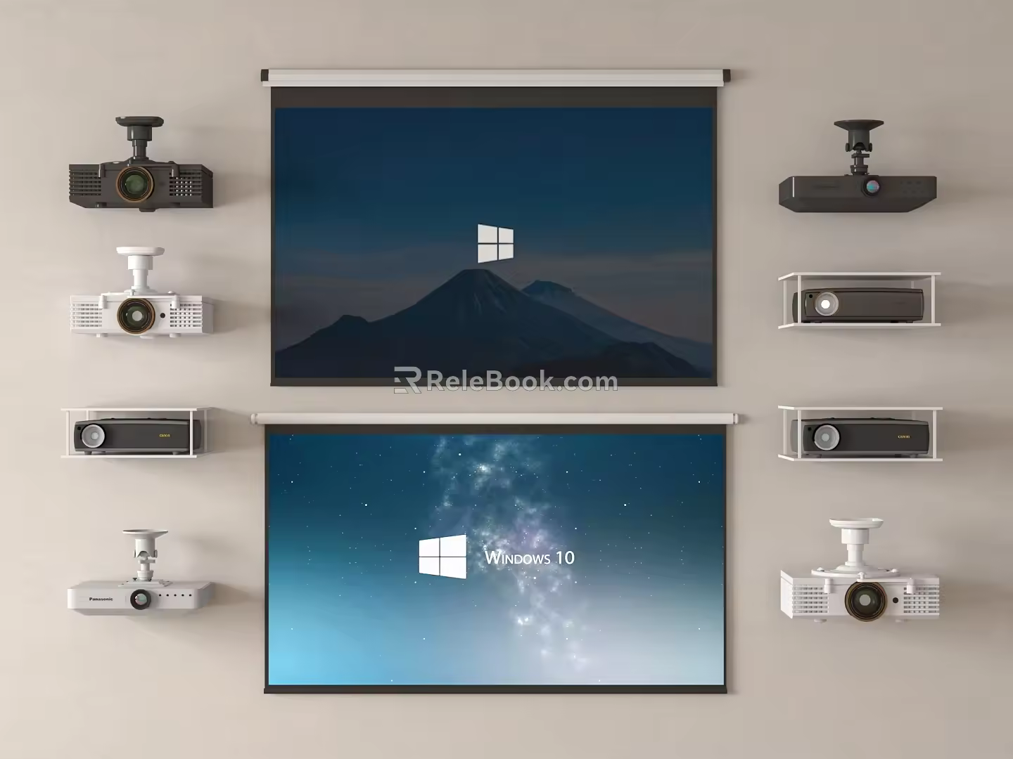projection curtain 3d model