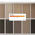 Different Wood Grain Wall Panels Various Color Samples For Interior Home Decoration 3d model