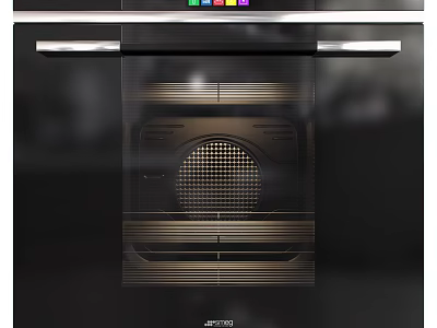 Modern Joyoung Kitchen Oven With Digital Control Panel And Transparent Door 3d model