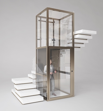 Modern Elevator 3d model