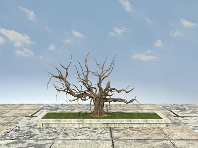 Chinese-style Dead Tree 3d model