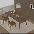 Natural Extendable Solid Wood Dining Table And Chairs Set For Cozy Modern Home Dining Area