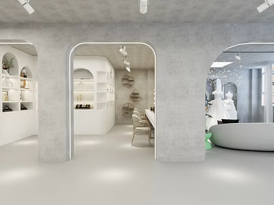 Quiet Wedding Shop 3d model