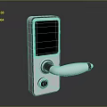 Smart card door lock smart lock smart door lock digital lock digital door lock security door lock password lock 3d model