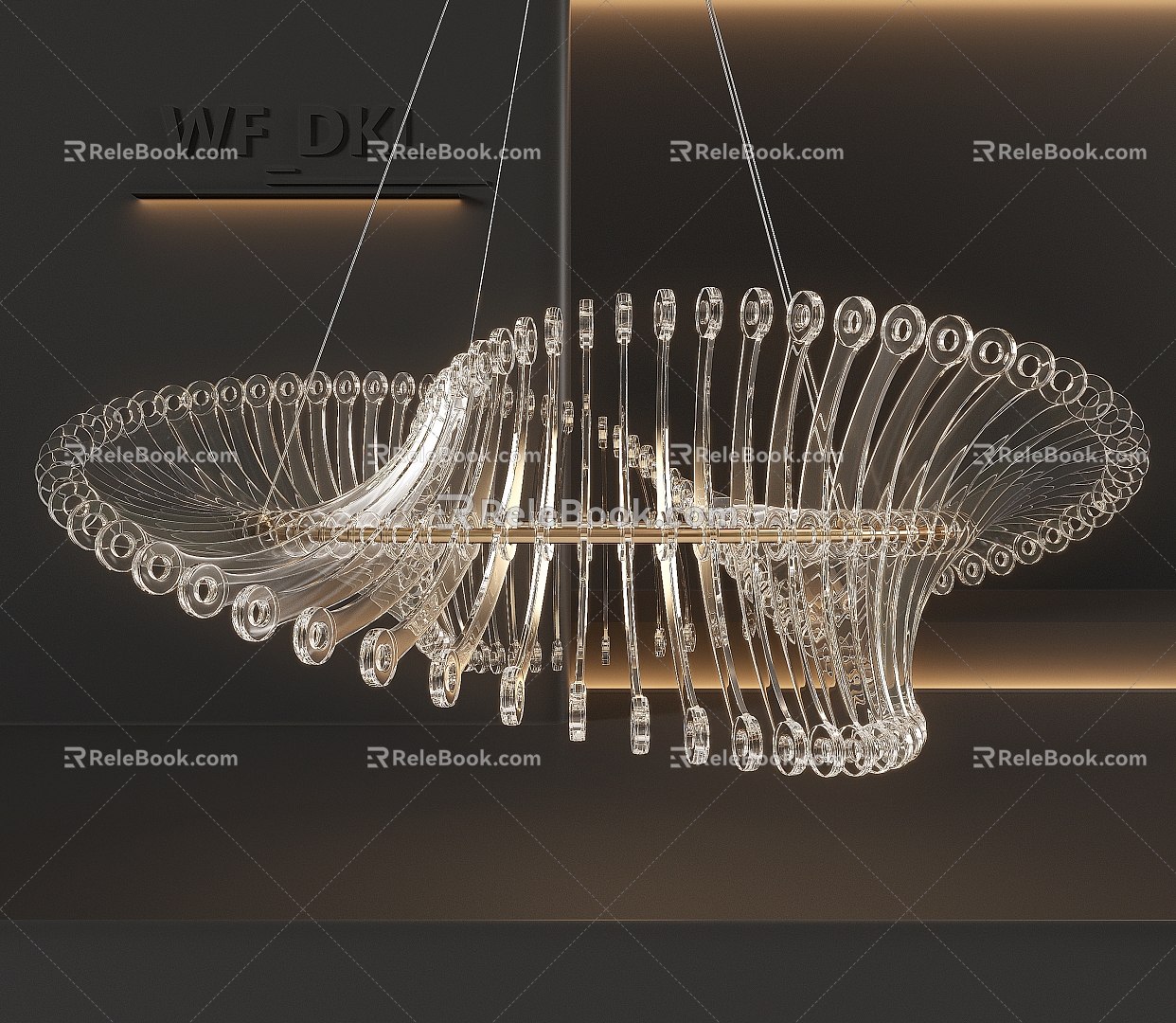 Chandelier Light Luxury Chandelier Crystal Chandelier Acrylic Chandelier 3d model