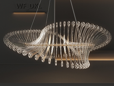 Chandelier Light Luxury Chandelier Crystal Chandelier Acrylic Chandelier 3d model