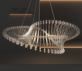 Chandelier Light Luxury Chandelier Crystal Chandelier Acrylic Chandelier 3d model