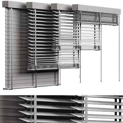 Modern Blinds Structural Design Exhibition 3d model