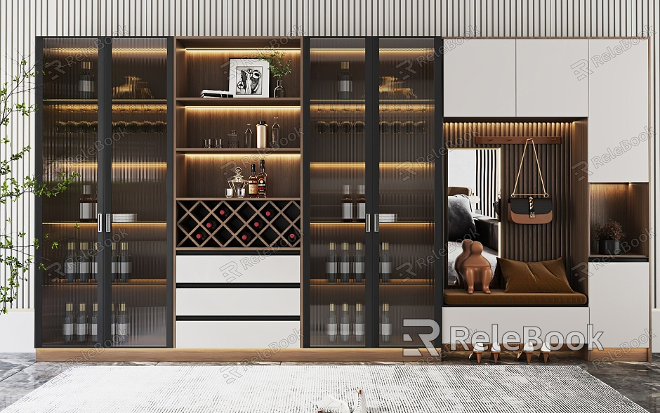 Modern Wine Cabinet model