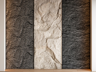 Modern background wall rock wall rubble texture wall culture stone background wall decorative wall 3d model