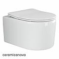 Modern White Ceramic Toilet With Sleek Design And Smooth Surface