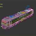 Indian Railways Green And Yellow Electric Locomotive Train With Pantograph Number 30235
