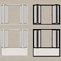 Various White And Black Window Frame Designs For Modern Home Interiors