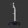 Advanced Mobile Medical Monitoring Device With Digital Display And Rolling Wheels