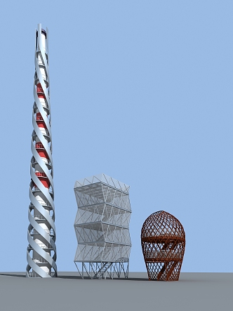 Bird Watching Tower Modern Tower 3d model