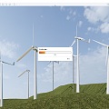 Modern wind turbine big windmill 3d model