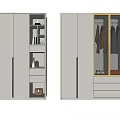 Modern Wardrobe Interior Design With Open Shelves Glass Doors Hanging Clothes And Drawers