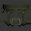 Green Vibratory Finishing Machine With Motor Stand And Flexible Hose