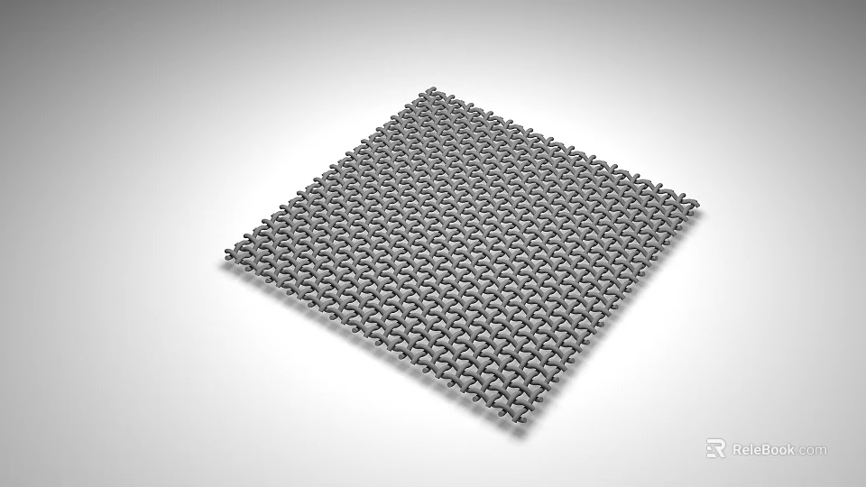 Durable Metal Storage Lockers with Grid Structure and Multiple Units for Organized Storage 3d model 