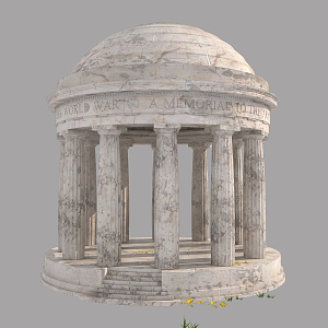 European-style pavilion 3d model