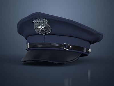 Modern Hat Officer Hat Military Hat Police Hat 3d model