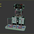 Dance Arcade Machine Featuring Illuminated Colored Pads Digital Screen And Stereo Speakers