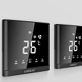 JOMOO Black Thermostat Switch Panels With Digital Temperature Display And WiFi Connectivity